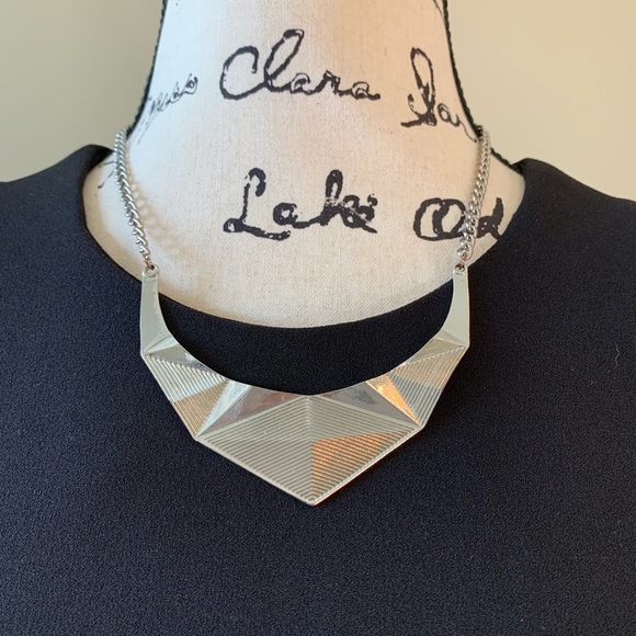 Mango Jewelry - Mango, Matt Silver Double sided Necklace